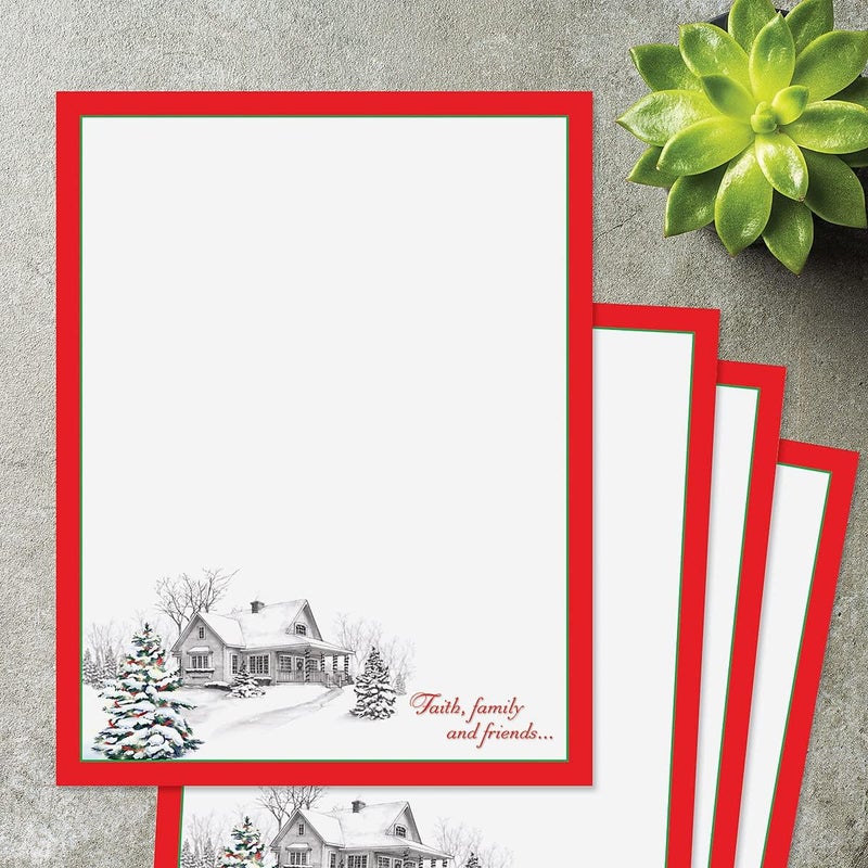 Current Winter Home Christmas Stationery - Holiday Letters, Printer Paper, 25 Sheets, 8½ x 11 Inch, by - Image 5